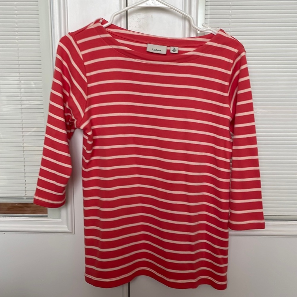 LL Bean 3/4 length top
